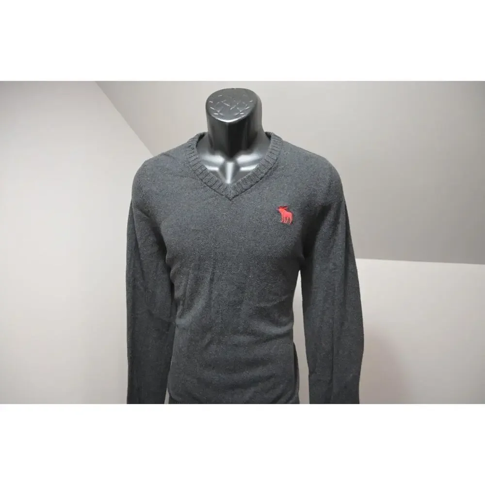 Abercrombie & Fitch Muscle Fit Cotton Cashmere Sweater V Neck Mens Size 2XL (XL)